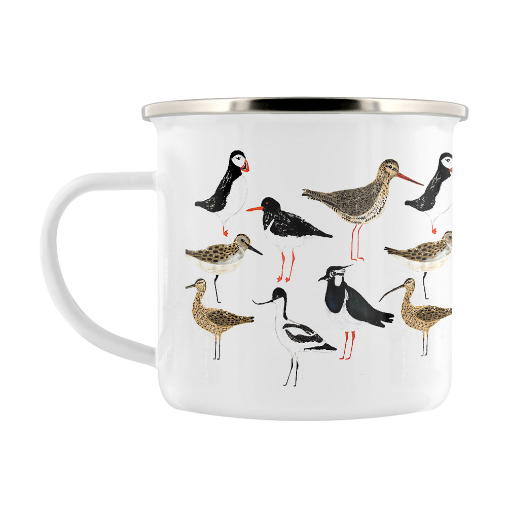 Izzi Rainey Coastal Birds Repeat Enamel Mug
