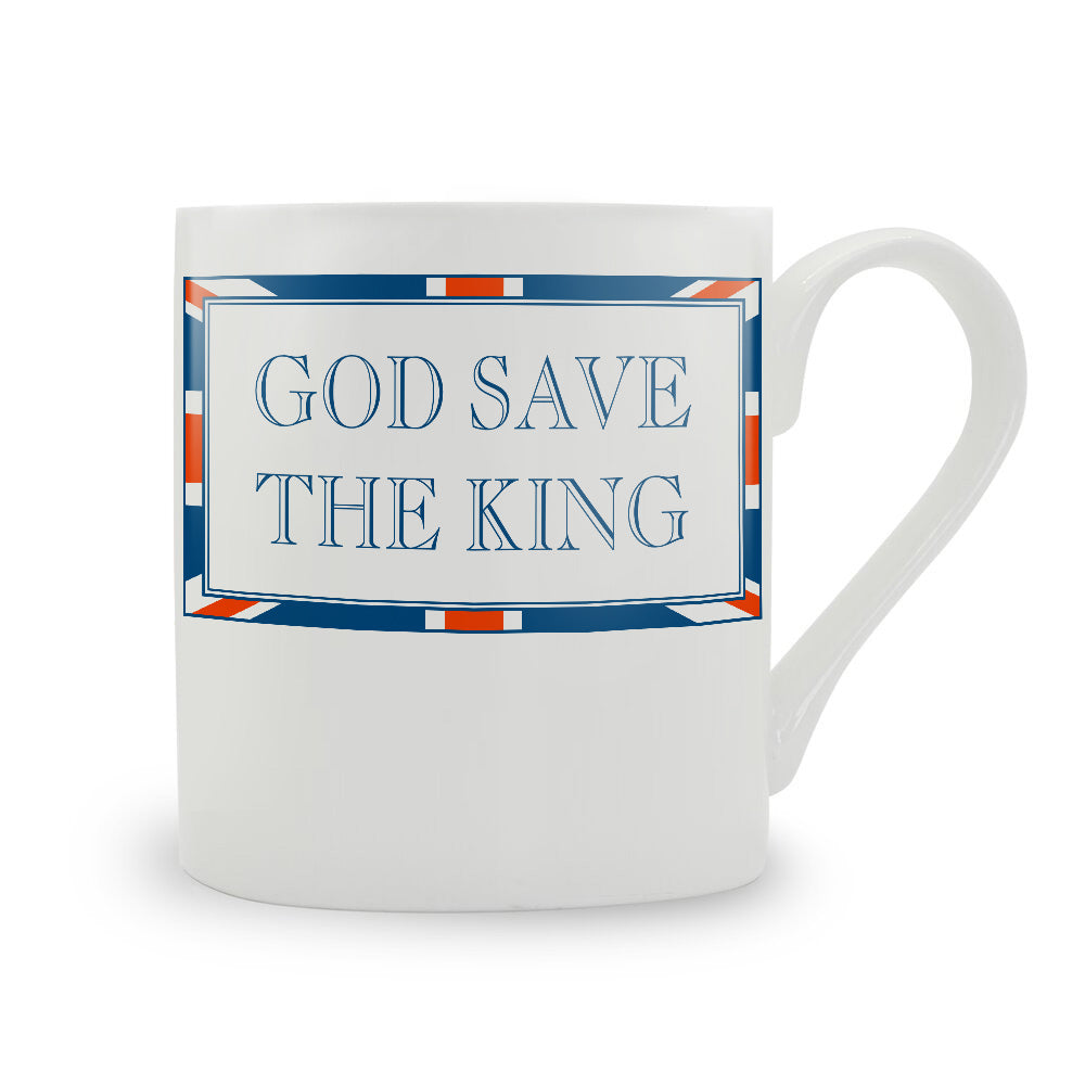 Terribly British God Save The King Bone China Mug