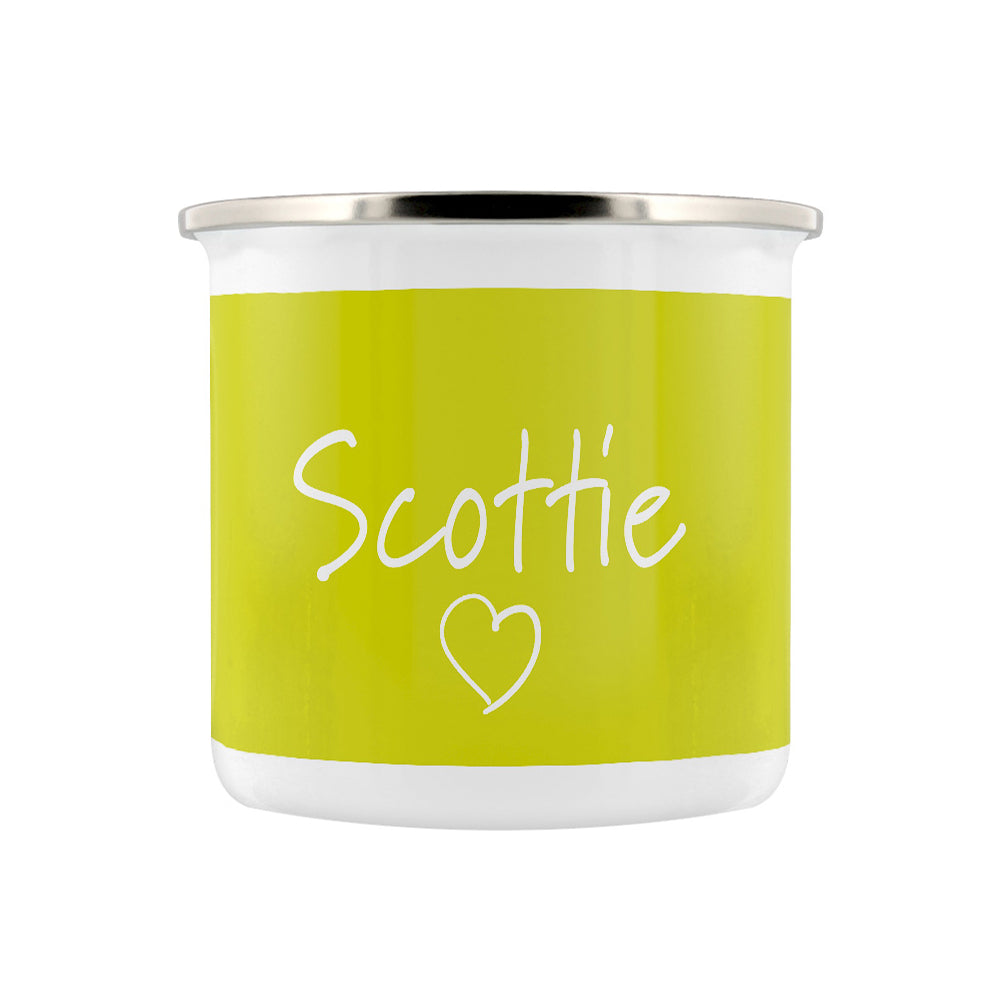 Pop Art Pets Scottie Dog Enamel Mug