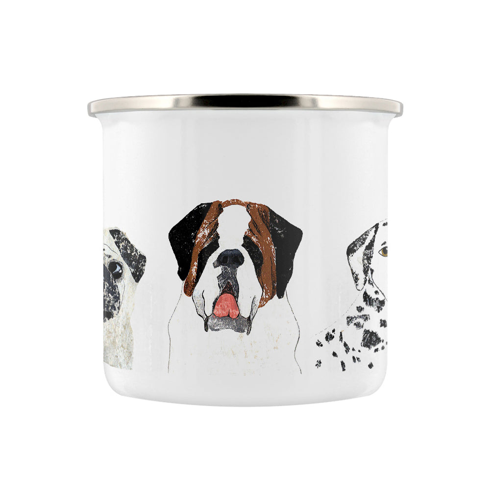 IzziRainey Dog Breeds Trio Enamel Mug