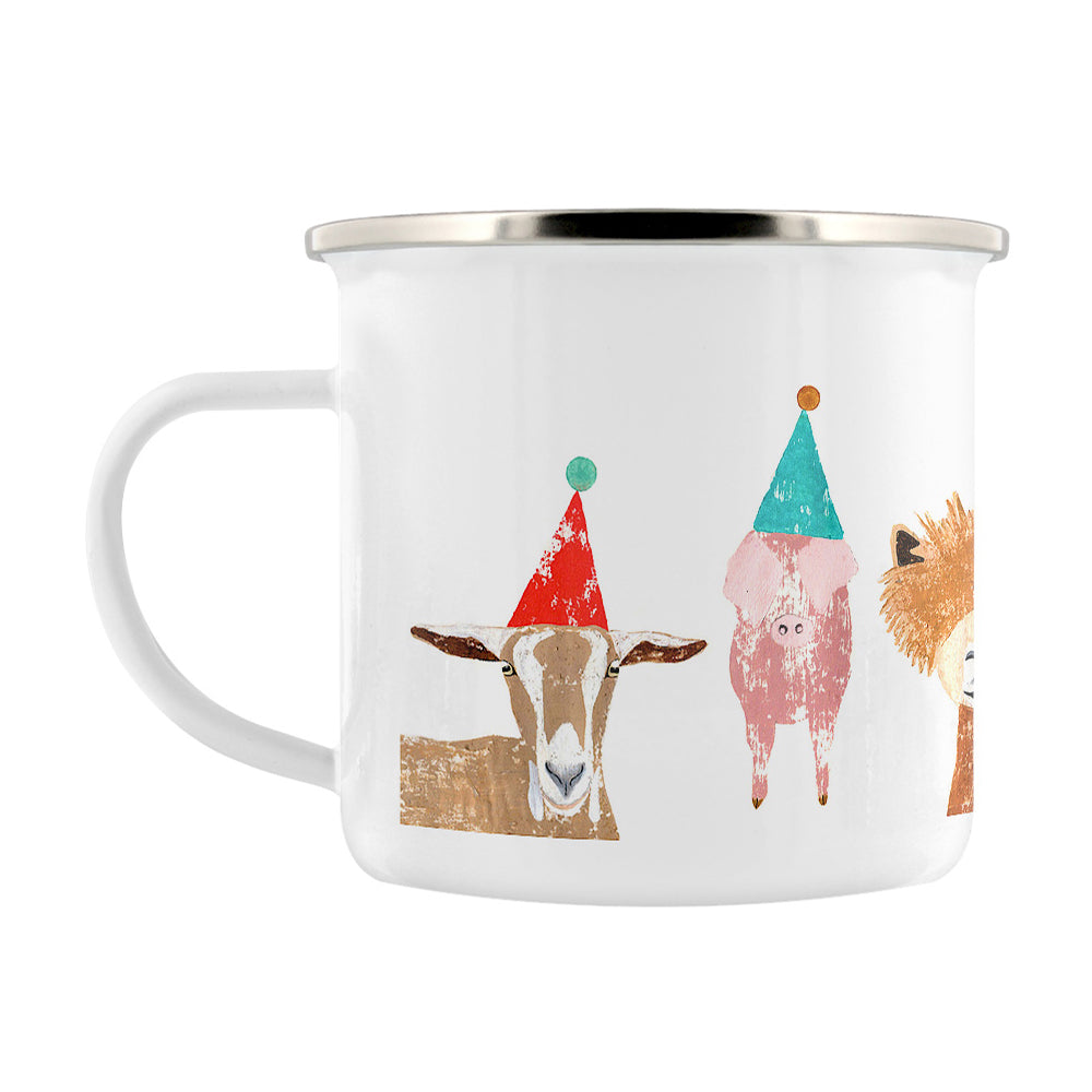 IzziRainey Party Animals Enamel Mug