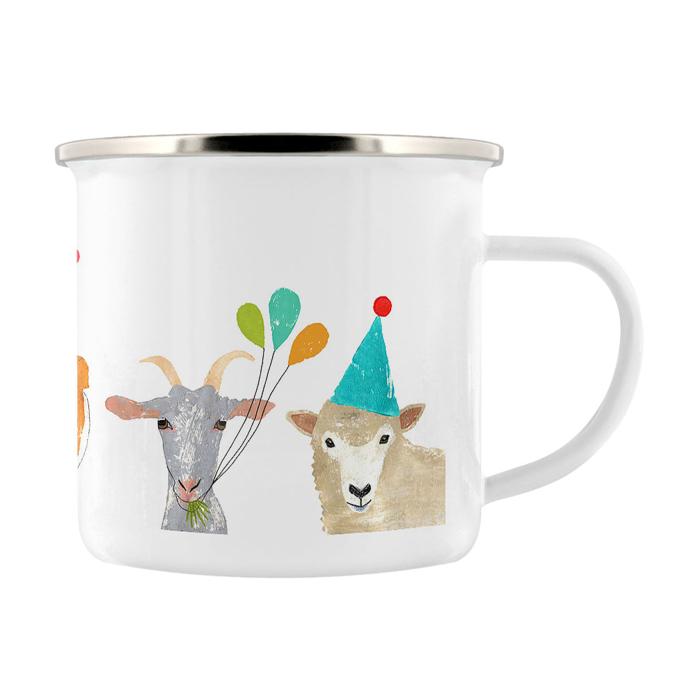 IzziRainey Party Animals Enamel Mug