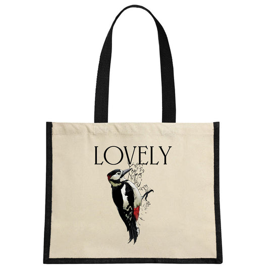 Wild Giggles Lovely Pecker Jute Bag