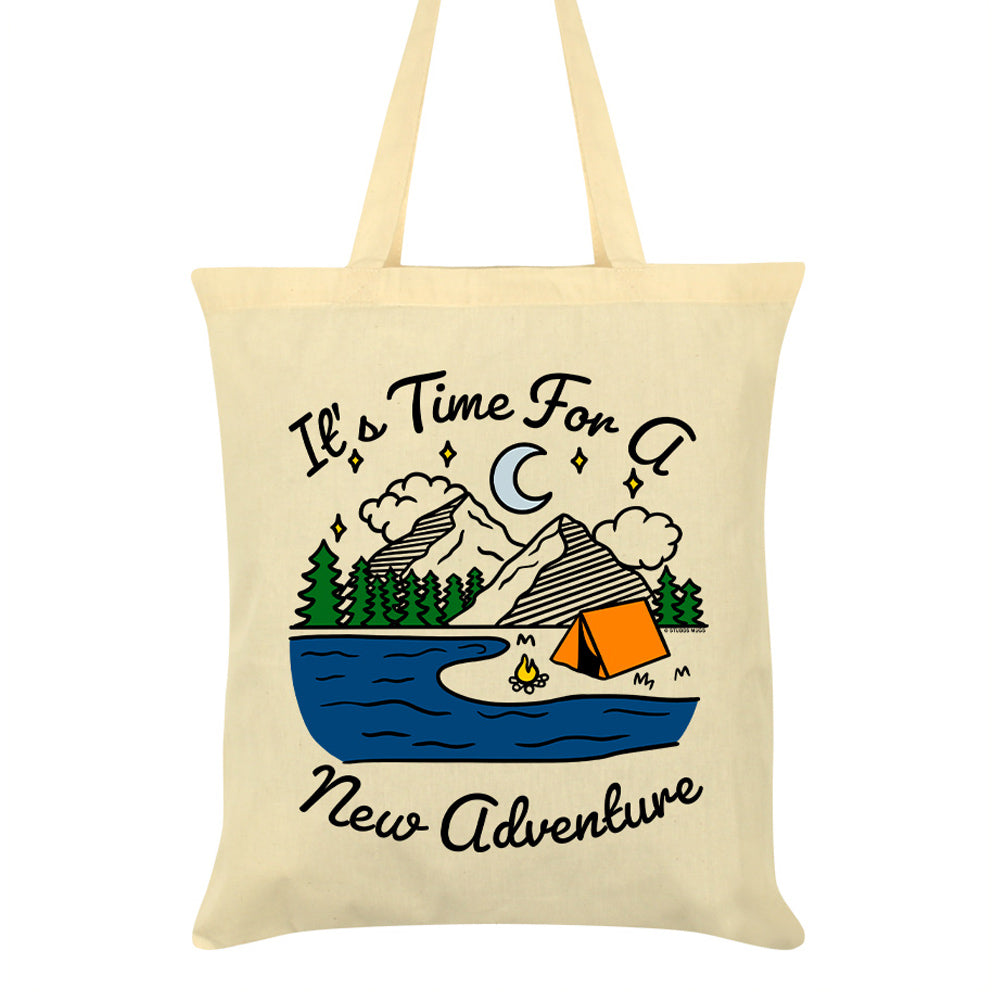 It's Time For A New Adventure Cream Tote Bag