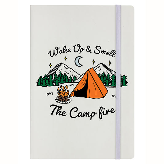 Wake Up & Smell The Campfire Cream Notebook