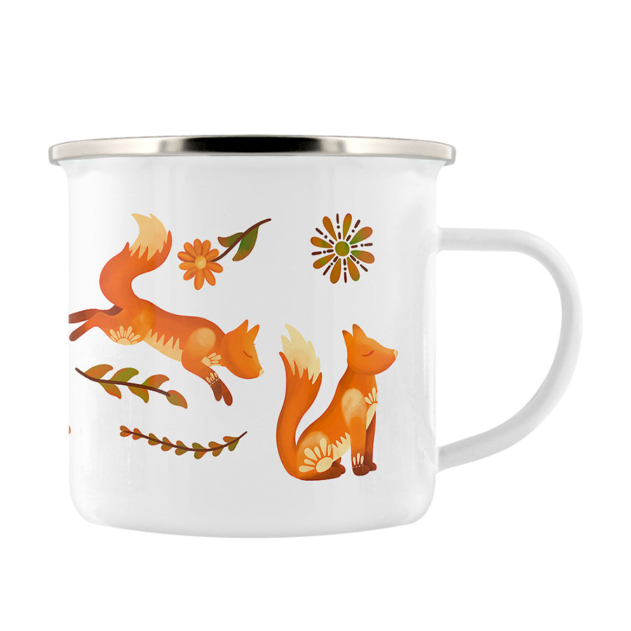 Maple & Twig Fox Enamel Mug