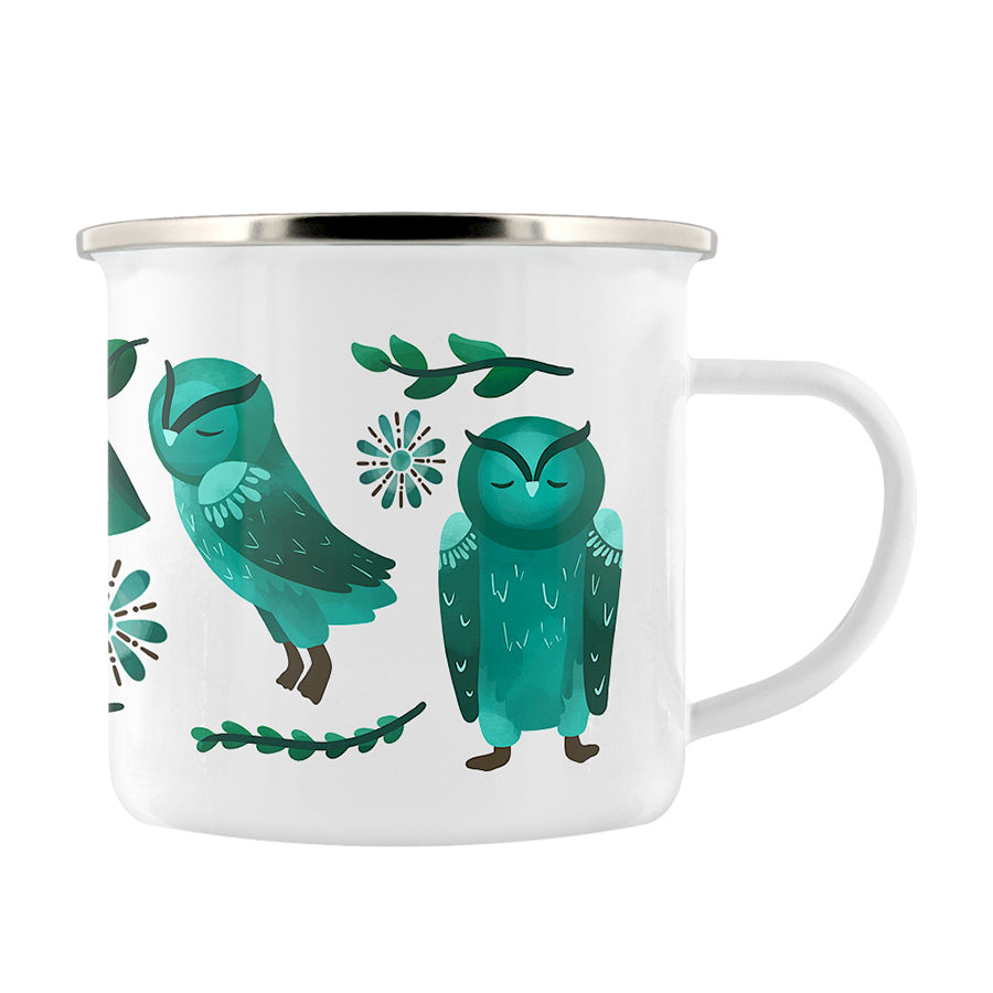 Maple & Twig Owl Enamel Mug