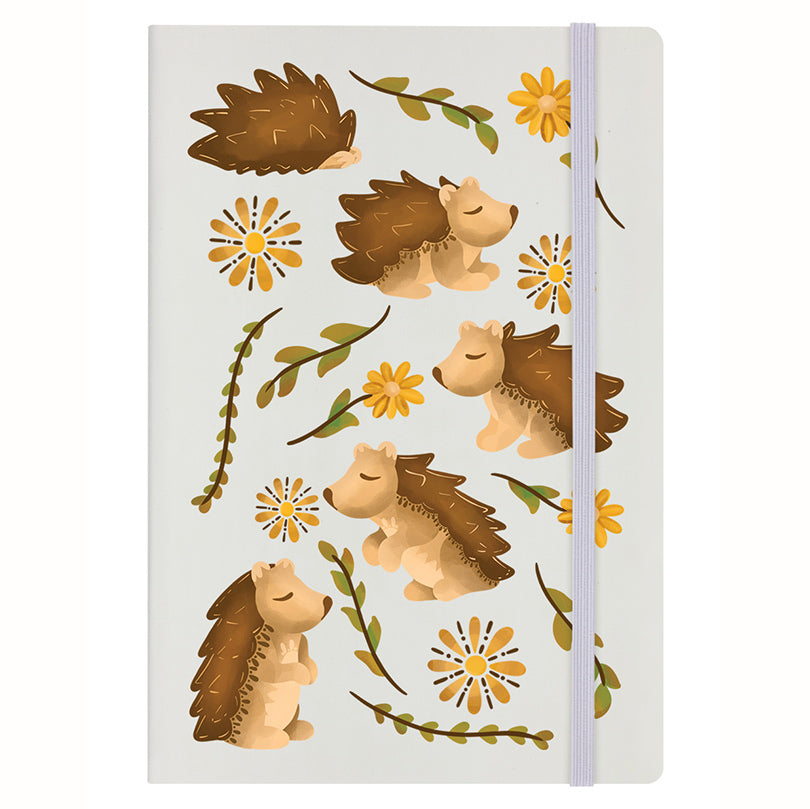 Maple & Twig Hedgehog Cream A5 Notebook