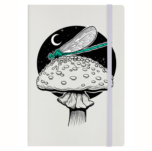 Fungi Friends - Dreamy Dragonfly Cream A5 Notebook