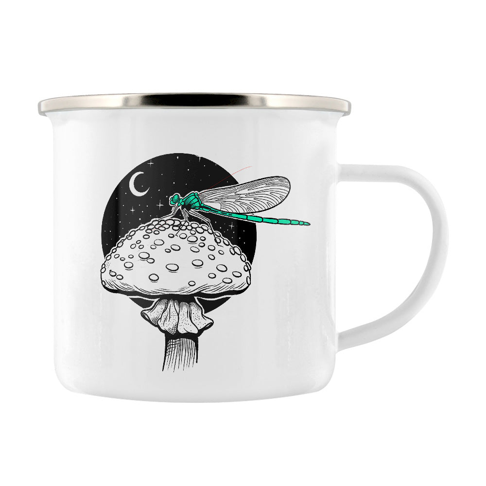 Fungi Friends - Dreamy Dragonfly Enamel Mug