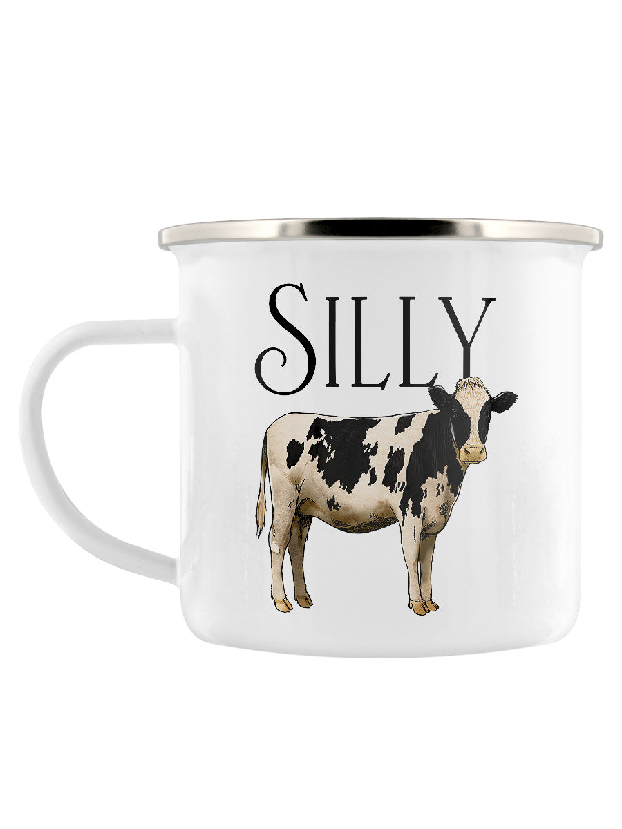 Wild Giggles Silly Cow Enamel Mug