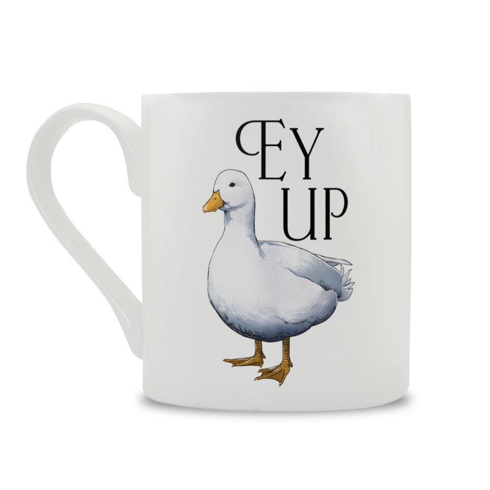 Wild Giggles Ey Up Duck Bone China Mug