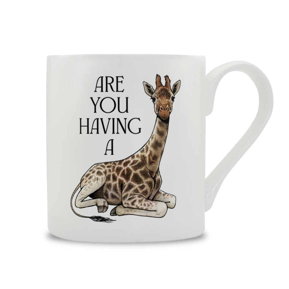 Wild Giggles Are You Having A Giraffe Bone China Mug