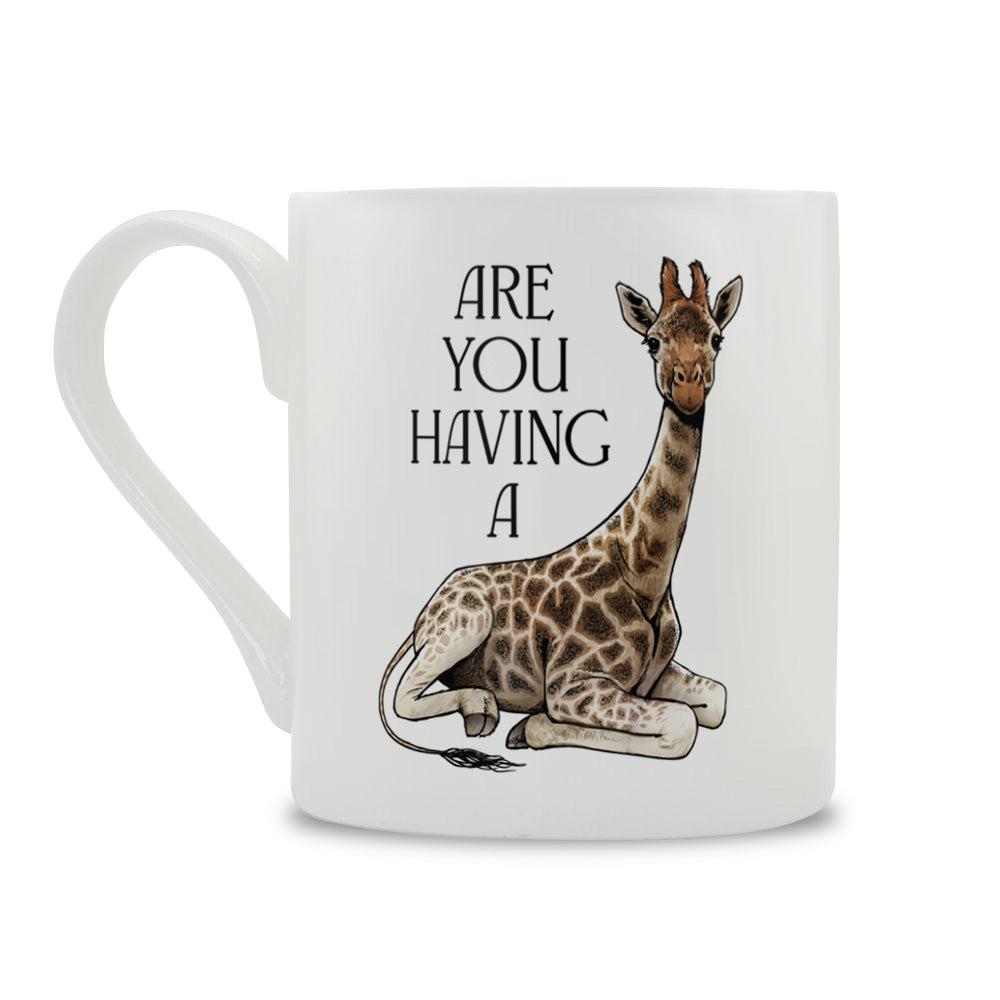 Wild Giggles Are You Having A Giraffe Bone China Mug