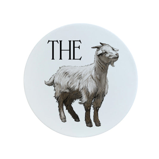 Wild Giggles The Goat Ceramic Coaster