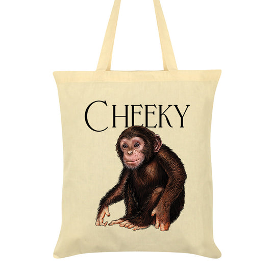 Wild Giggles Cheeky Monkey Cream Tote Bag