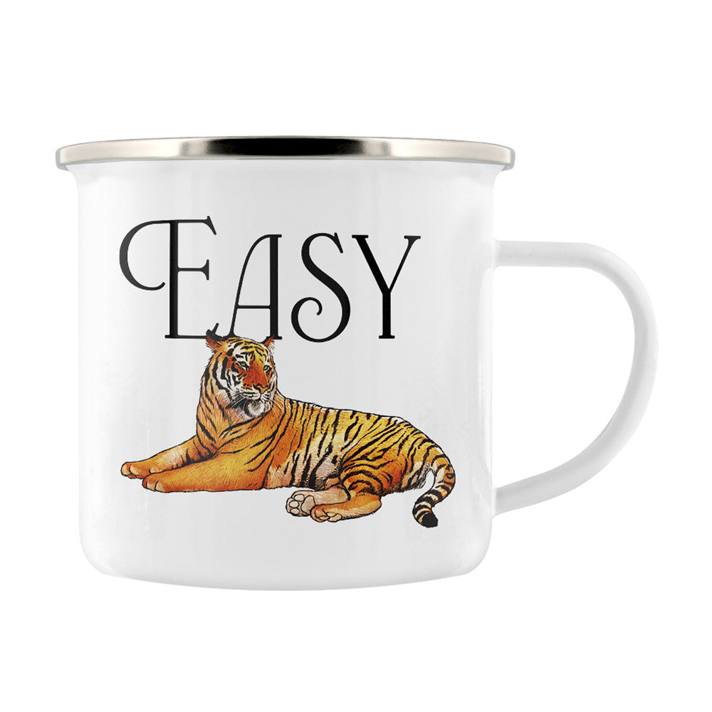 Wild Giggles Easy Tiger Enamel Mug