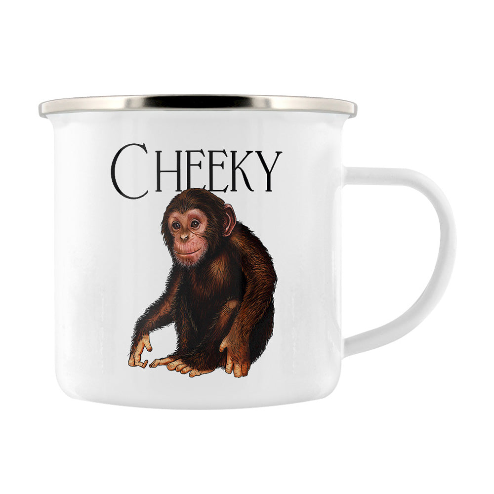 Wild Giggles Cheeky Monkey Enamel Mug