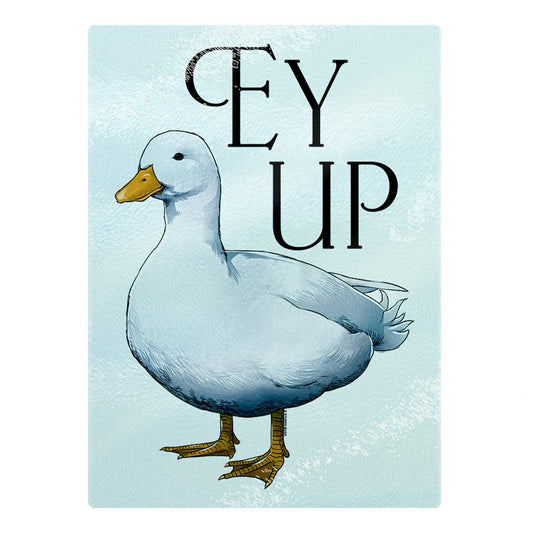 Wild Giggles Ey Up Duck Rectangular Chopping Board