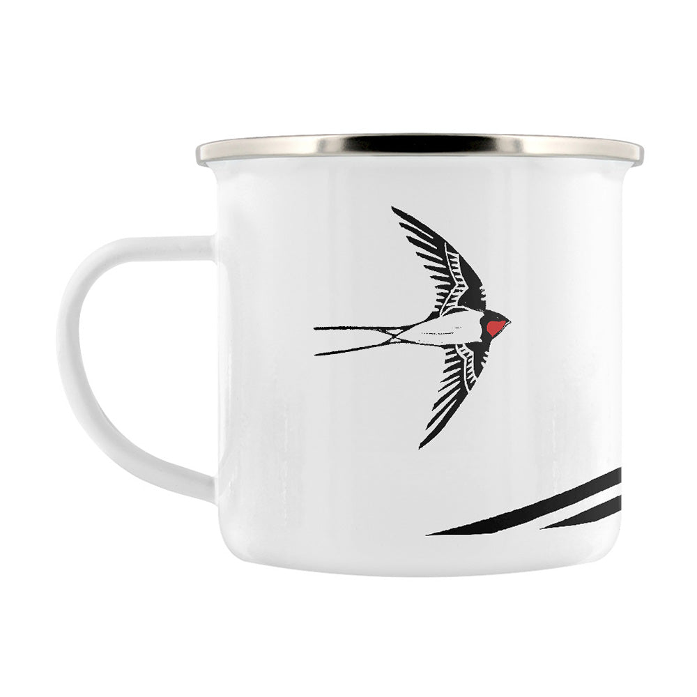 IzziRainey Swallow Enamel Mug
