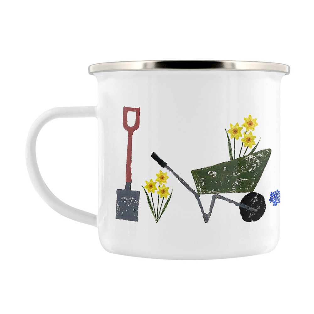 IzziRainey Off To The Garden Enamel Mug