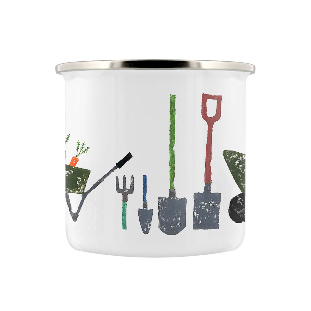 IzziRainey Off To The Allotment Enamel Mug