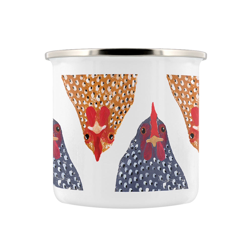 IzziRainey Cluck Cluck Enamel Mug