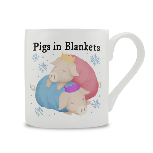 Pigs In Blankets Bone China Mug