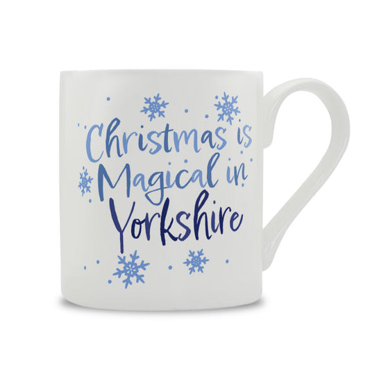 Christmas Is Magical In Yorkshire Bone China Mug