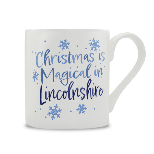 Christmas Is Magical In Lincolnshire Bone China Mug