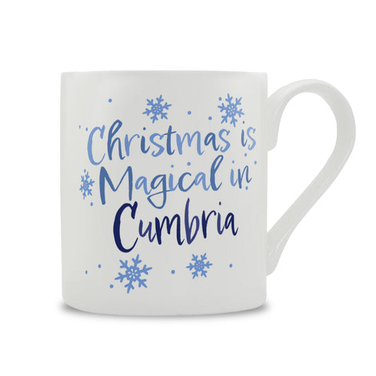 Christmas Is Magical In Cumbria Bone China Mug
