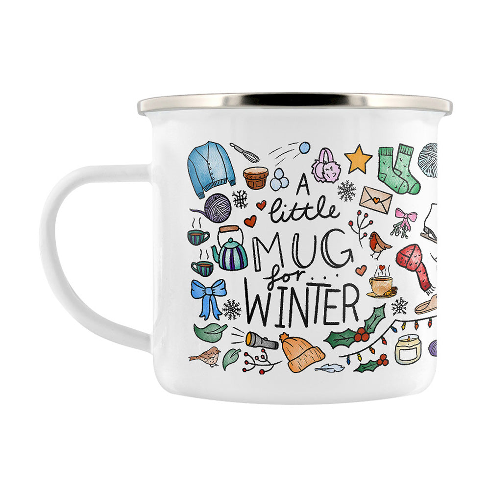 A Little Mug For Winter Enamel Mug