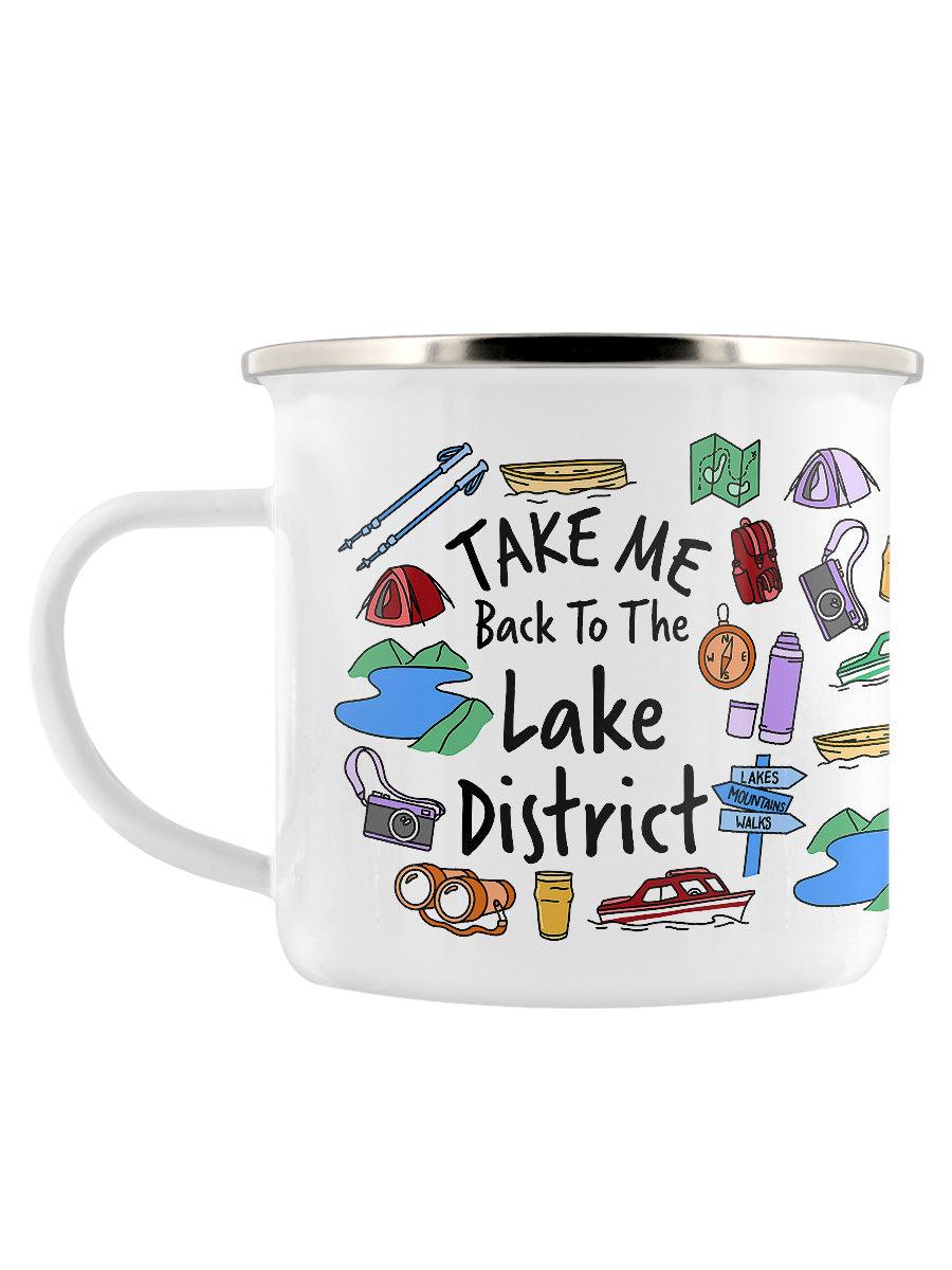 Take Me Back To The Lake District Enamel Mug
