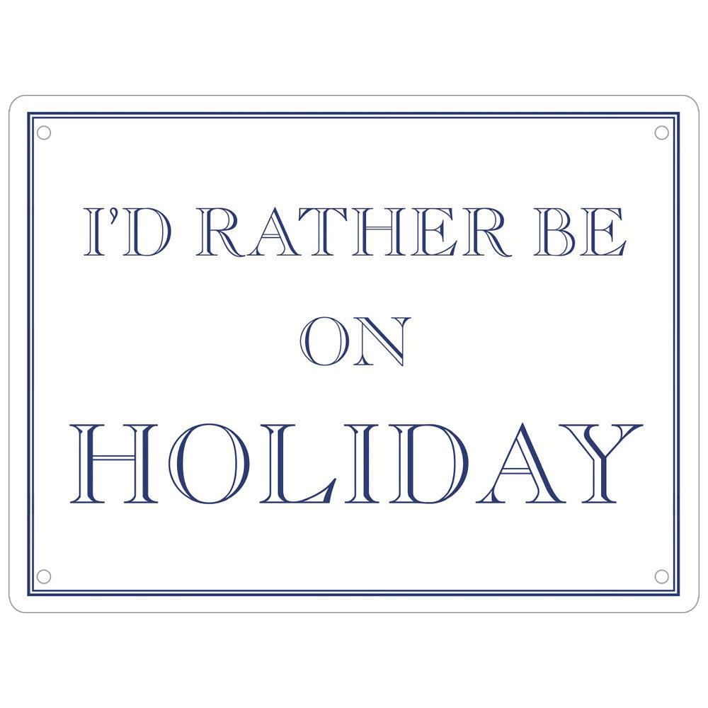 I'd Rather Be On Holiday Coaster