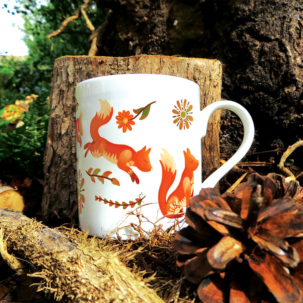 Maple & Twig Fox Bone China Mug