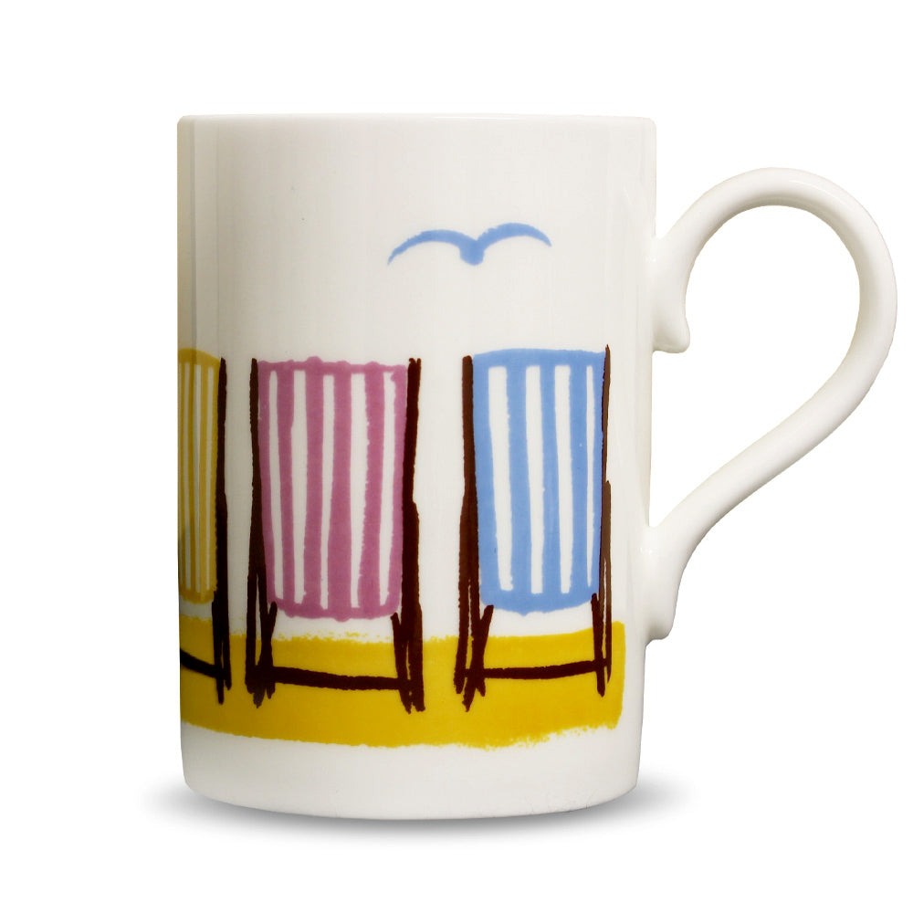 By The Seaside - Deck & Chairs Tall Mug