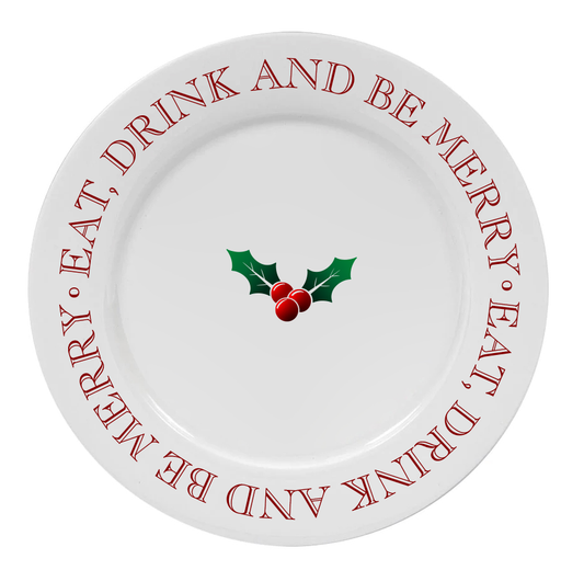 Eat, Drink And Be Merry Plate