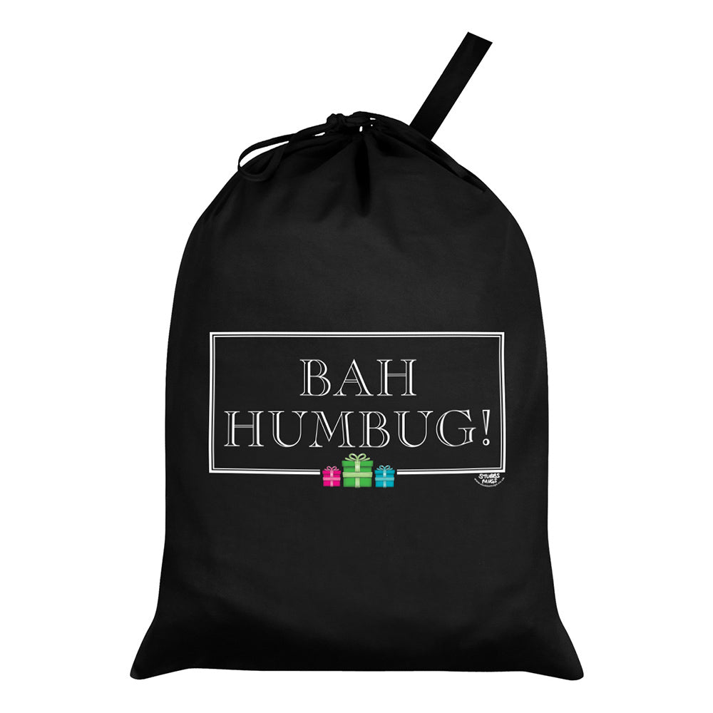 Bah Humbug Black Santa Sack