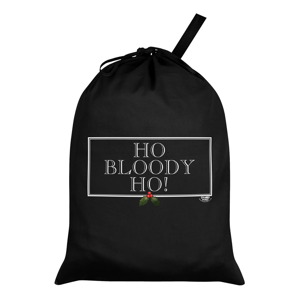 Ho Bloody Ho Black Santa Sack