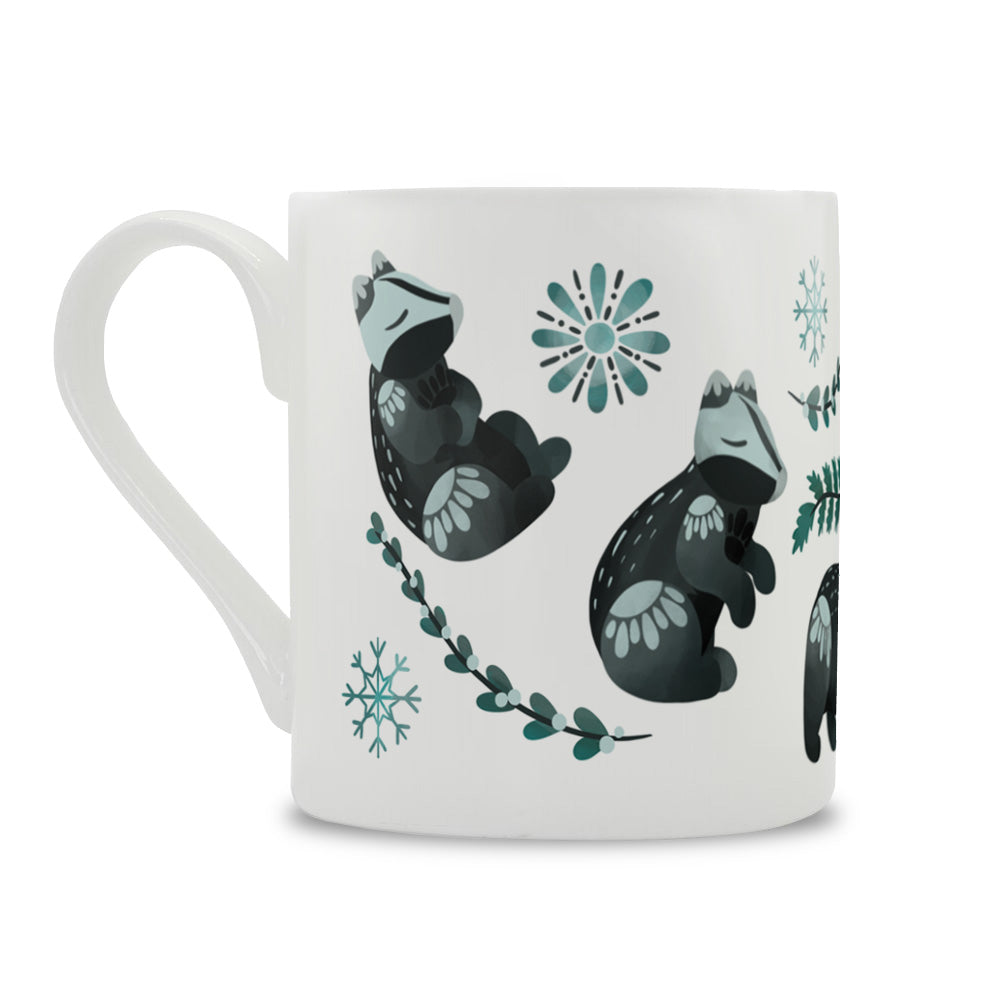 Maple & Twig Badger Bone China Mug