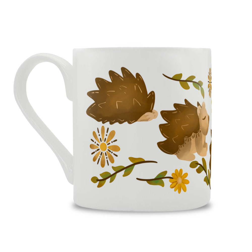 Maple & Twig Hedgehog Bone China Mug