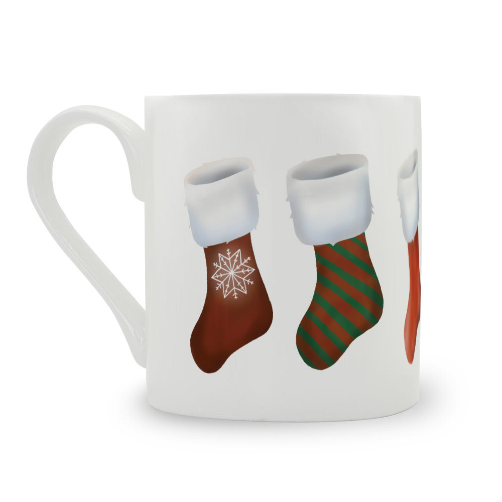 Stockings Bone China Mug