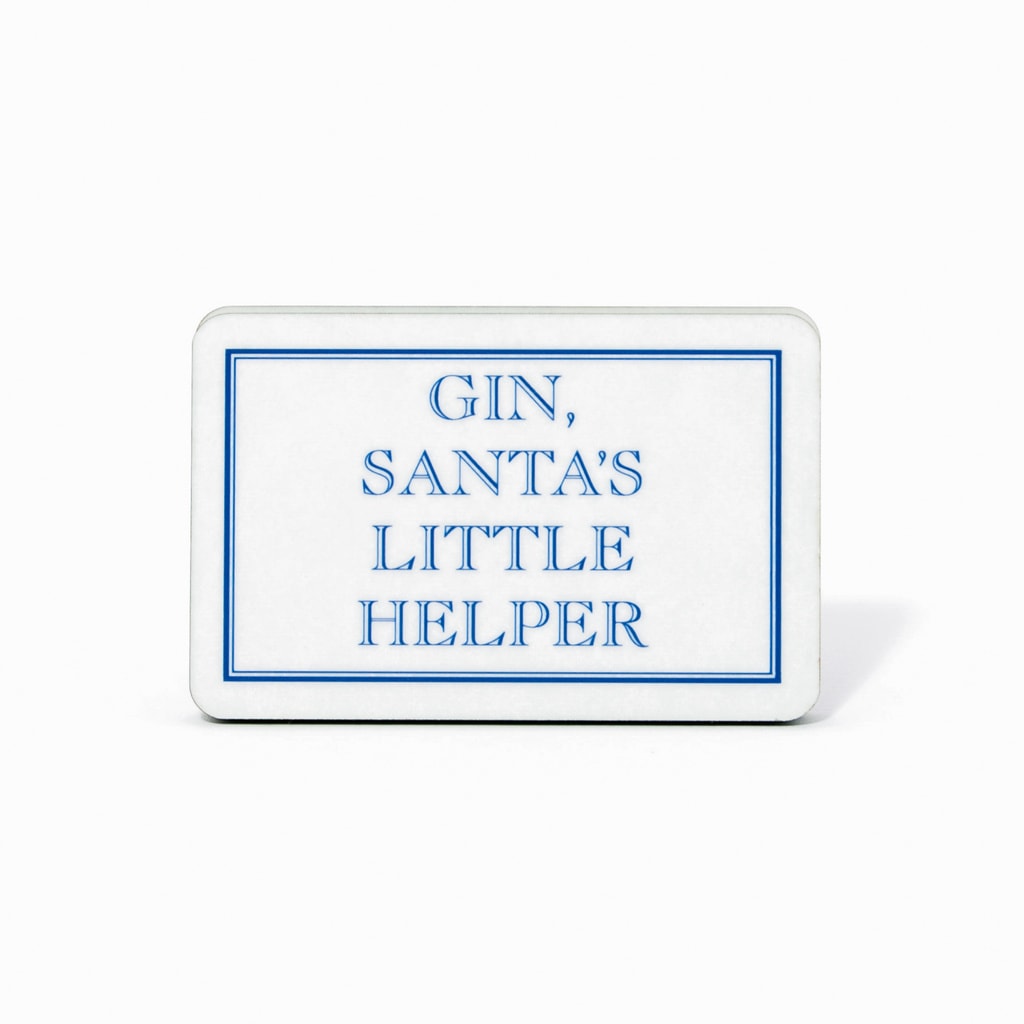 Gin, Santa's Little Helper Magnet