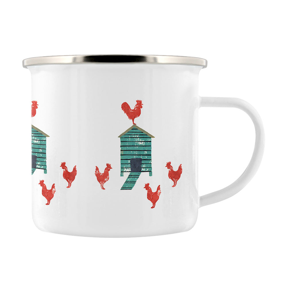 IzziRainey Hen House Enamel Mug