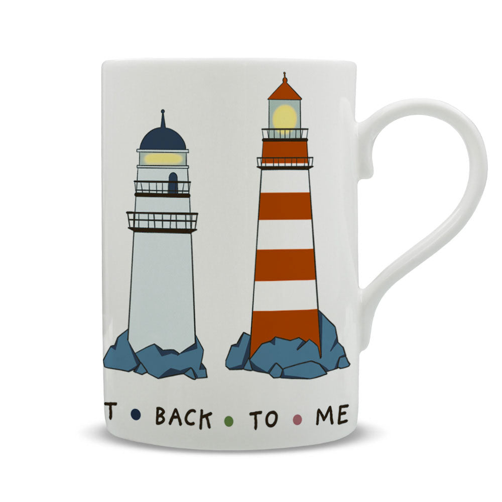 Lighthouses -The Sea Helps Me Get Back To Me Tall Mug