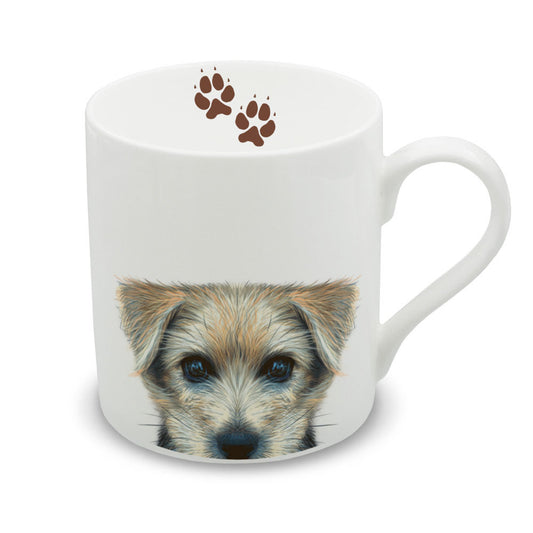 Inquisitive Creatures Terrier Dog Bone China Mug -250ml