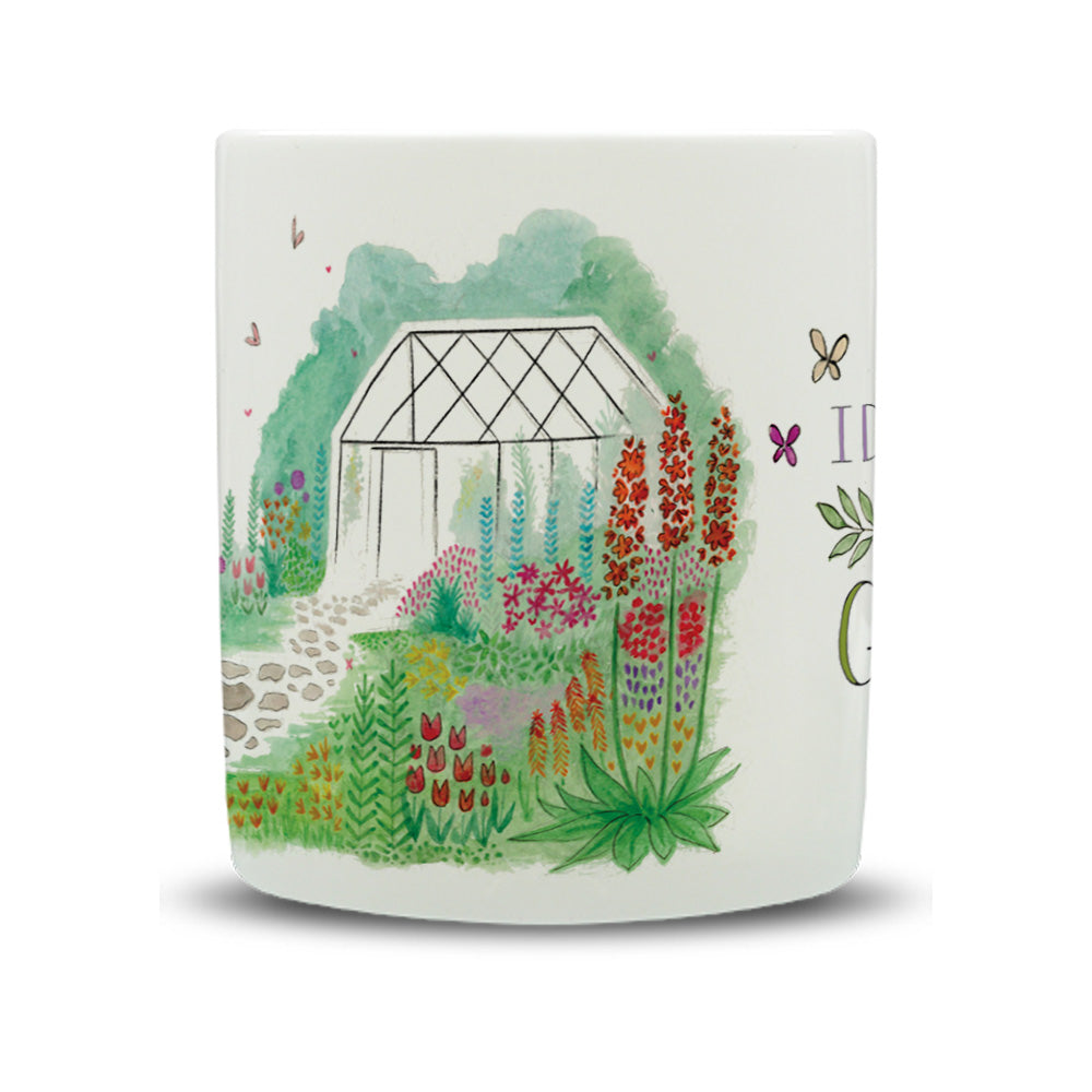 Greenhouse Watercolour Bone China Mug