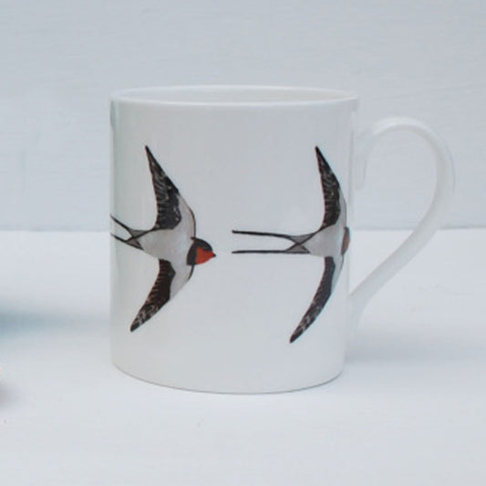 IzziRainey Swallow Single Large Bone China Mug -350ml