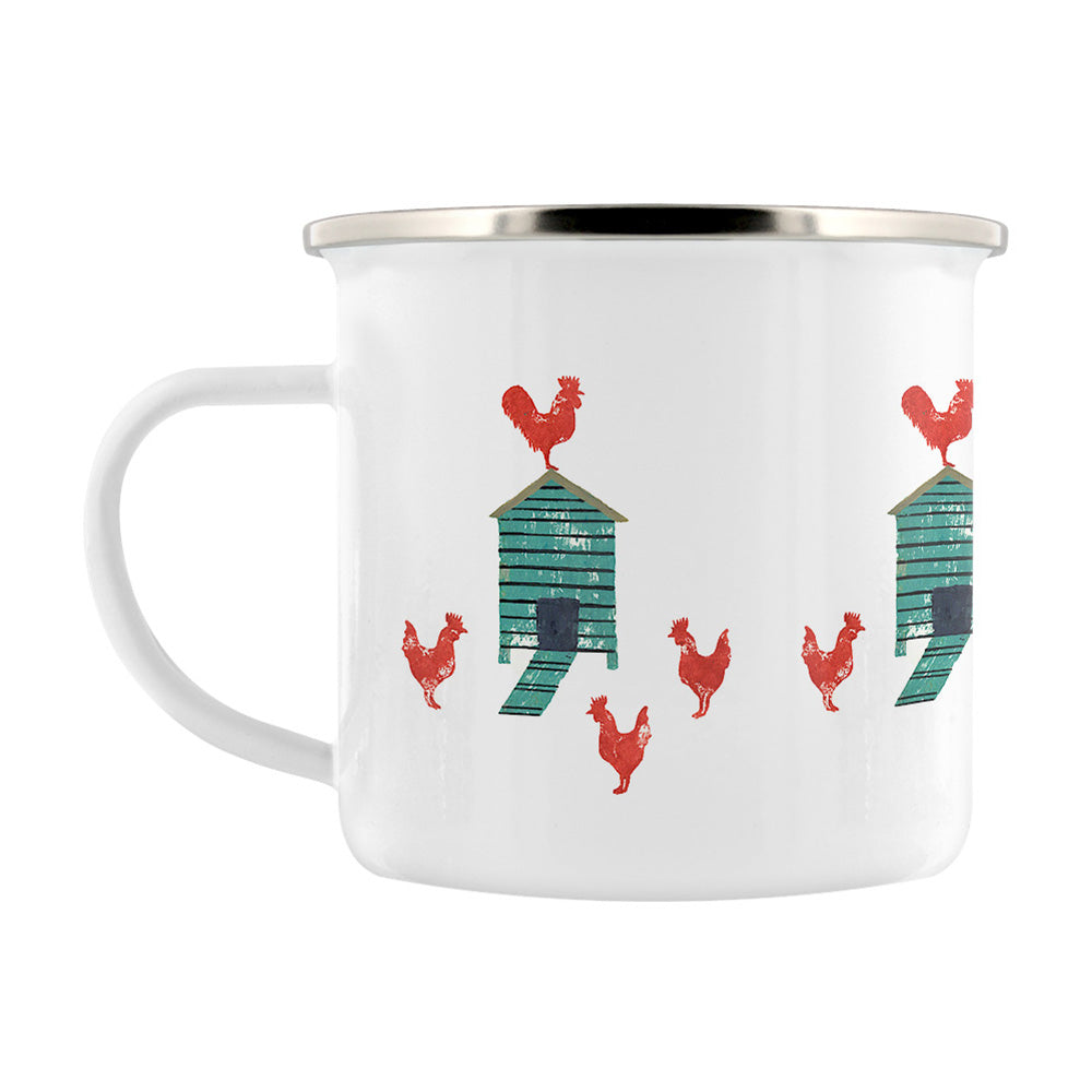 IzziRainey Hen House Enamel Mug