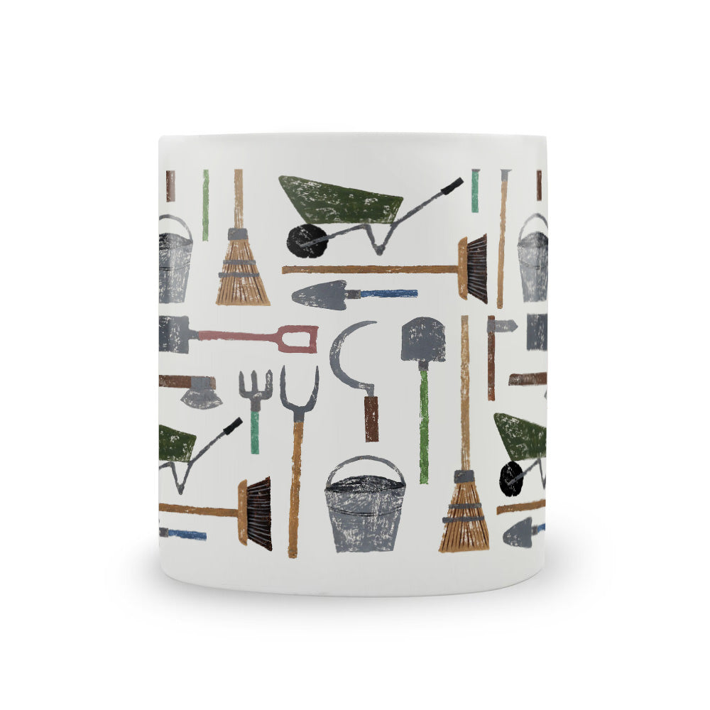 IzziRainey Garden Tools Large Bone China Mug -350ml